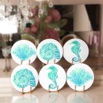 - Supla6li-Set222-Gorsel1 - Realhomes 6'lı Turkuaz Deniz Canlıları Özel Tasarım Servis Altlığı & Supla Realhomes