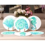 - Supla6li-Set222-Gorsel2 - Realhomes 6'lı Turkuaz Deniz Canlıları Özel Tasarım Servis Altlığı & Supla Realhomes