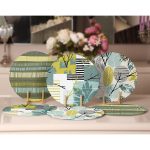 - Supla6li-Set235-Gorsel2 - Realhomes 6'lı Yeşil Renkli Tropik Yaprak Tasarımlı Servis Altlığı & Supla Realhomes