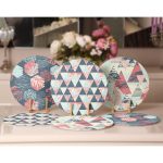 6'lı Geometrik Şekilli Özel Tasarım Servis Altlığı & Supla Realhomes