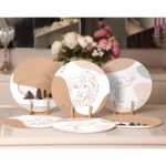 - Supla6li-Set246-Gorsel2 - Realhomes 6'lı Renkli Zemin Üzerinde Onedraw Çizimli Servis Altlığı & Supla Realhomes