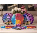 6'lı Renkli Uzakdoğu Etnik Figürlü Servis Altlığı & Supla Realhomes