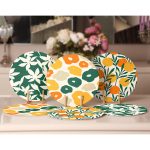 6'lı Rengarenk Zemin Çiçek & Dallar Servis Altlığı & Supla Realhomes