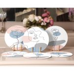 - Supla6li-Set262-Gorsel2 - Realhomes 6'lı Soyut Renkli Onedraw Çizimli Servis Altlığı & Supla Realhomes