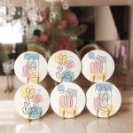 - Supla6li-Set267-Gorsel1 - Realhomes  6'lı Soyut Renkli Yosun Çizimli Servis Altlığı & Supla Realhomes