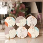 - Supla6li-Set273-Gorsel1 - Realhomes 6'lı Renkli Szemin Kadın Silüeti Özel Tasarım Servis Altlığı & Supla Realhomes