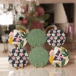 6'lı Renkli Yaprak Tasarımlı Servis Altlığı & Supla Realhomes