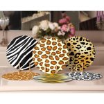 6'lı Renkli Zebra Desen Tasarımlı Servis Altlığı & Supla Realhomes