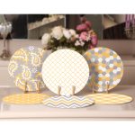 - Supla6li-Set290-Gorsel2 - Realhomes 6'lı Sarı & Gri Geometrik Özel Tasarımlı Servis Altlığı & Supla Realhomes