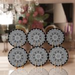 - Supla6li-Set292-Gorsel1 - Realhomes 6'lı Siyah Beyaz Mandala Özel Tasarım Servis Altlığı & Supla Realhomes