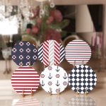 6'lı Özel Tasarım Denizci Tasarımlı Servis Altlığı & Supla Realhomes