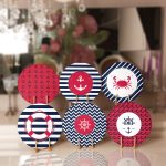 6'lı Çapa Özel Tasarımlı Denizci Temalı Servis Altlığı & Supla Realhomes