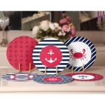 6'lı Çapa Özel Tasarımlı Denizci Temalı Servis Altlığı & Supla Realhomes