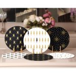 - Supla6li-Set301-Gorsel2 - Realhomes 6'lı Gold Detaylı Siyah Beyaz Yılbaşı Temalı Servis Altlığı & Supla Realhomes