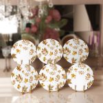 - Supla6li-Set31-Gorsel1 - Realhomes 6'lı Altın Varaklı Yaprak Özel Tasarım Servis Altlığı & Supla Realhomes