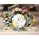 6'lı Renkli Sarmaşık Desen Tasrımlı Servis Altlığı & Supla Realhomes