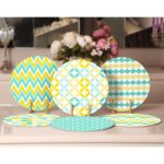 - Supla6li-Set323-Gorsel2 - Realhomes 6'lı Renkli Geometrik Çizimli Özel Tasarım Servis Altlığı & Supla Realhomes