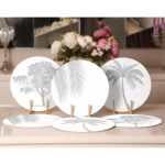 - Supla6li-Set333-Gorsel2 - Realhomes 6'lı Beyaz Zeminde Gri Palmiya Ağaç Tasarımlı Servis Altlığı & Supla Realhomes