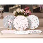 6'lı Soft Rengarenk Çiçek Tasarımlı Servis Altlığı & Supla Realhomes