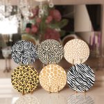6'lı Renkli Zebra Desen Tasarımlı Servis Altlığı & Supla Realhomes