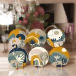 - Supla6li-Set342-Gorsel1 - Realhomes 6'lı Pastel Rengarenk Çiçek Tasarımlı Servis Altlığı & Supla Realhomes