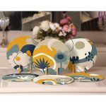 - Supla6li-Set342-Gorsel2 - Realhomes 6'lı Pastel Rengarenk Çiçek Tasarımlı Servis Altlığı & Supla Realhomes