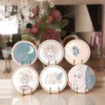 6'lı Özel Tasarım Etnik Onedraw Çizimli Servis Altlığı & Supla Realhomes