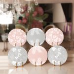 - Supla6li-Set366-Gorsel1 - Realhomes 6'lı Soft Gri Pembe Renkli Yaprak Figürlü Servis Altlığı & Supla Realhomes