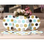 - Supla6li-Set368-Gorsel2 - Realhomes 6'lı Renkli Gold Detaylı Puantiye Çizimli Servis Altlığı & Supla Realhomes