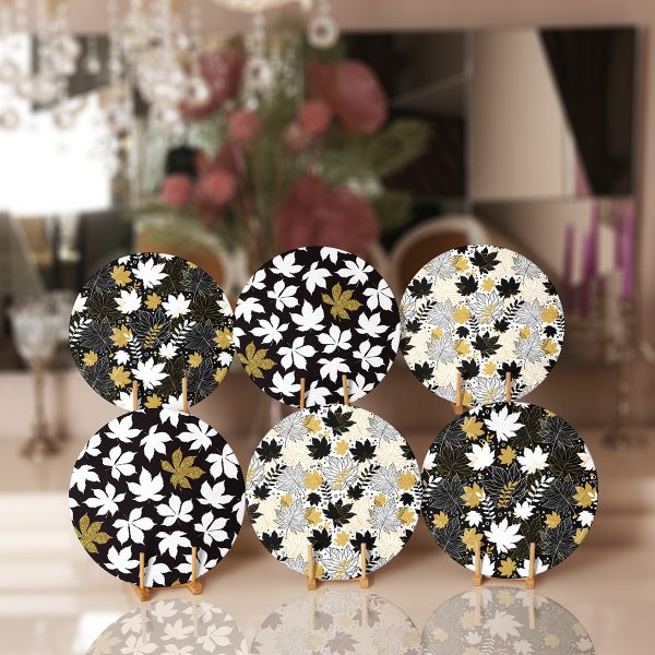 6'lı Sonbahar Yaprakları Özel Tasarım Servis Altlığı & Supla Realhomes