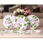 - Supla6li-Set372-Gorsel2 - Realhomes 6'lı Mor Renkli Ortanca Çiçeği Motifli Servis Altlığı & Supla Realhomes