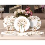 - Supla6li-Set379-Gorsel2 - Realhomes 6'lı Krem Karahindiba Tasarımlı Servis Altlığı & Supla Realhomes