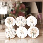 6'lı Krem Karahindiba Tasarımlı Servis Altlığı & Supla Realhomes