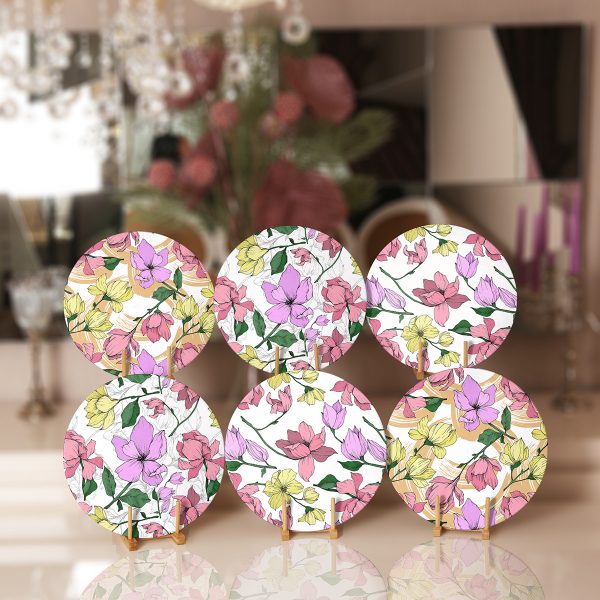 6'lı Sonbahar Yaprakları Özel Tasarım Servis Altlığı & Supla Realhomes