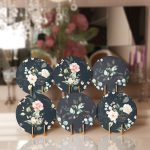 6'lı Beyaz Gül Tasarımlı Servis Altlığı & Supla Realhomes