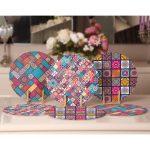 - Supla6li-Set39-Gorsel2 - Realhomes 6'lı Etnik Kareli Mandala Tasarımlı Servis Altlığı & Supla Realhomes