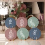 - Supla6li-Set391-Gorsel1 - Realhomes 6'lı Renkli Zemin Yaprak Tasarımlı Servis Altlığı & Supla Realhomes