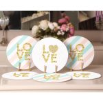 - Supla6li-Set397-Gorsel2 - Realhomes 6'lı Gold Detaylı Love Temalı Servis Altlığı & Supla Realhomes