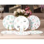 - Supla6li-Set402-Gorsel2 - Realhomes 6'lı Soft Renkli Sevimli Kaktüsler Servis Altlığı & Supla Realhomes