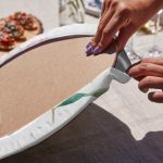 6'lı Beyaz Zemin Ortanca Motifli Servis Altlığı & Supla Realhomes