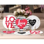 6'lı Kalp & Love Tasarımlı Servis Altlığı & Supla Realhomes