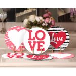 - Supla6li-Set414-Gorsel2 - Realhomes 6'lı Love Yazılı Özel Tasarım Sevgili Temalı Servis Altlığı & Supla Realhomes