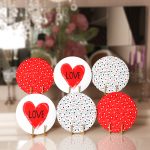 6'lı Kalp Tasarımlı Sevgililer Günü Temalı Servis Altlığı & Supla Realhomes