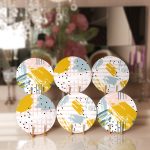 - Supla6li-Set426-Gorsel1 - Realhomes 6'lı Renkli Fırça Darbeleri Özel Tasarımlı Servis Altlığı & Supla Realhomes