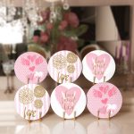 - Supla6li-Set434-Gorsel1 - Realhomes 6'lı Pembe Renkli Özel Tasarım Love Motifli Servis Altlığı & Supla Realhomes