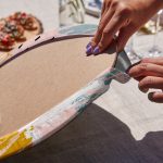 6'lı Renkli Fırça Darbeleri Özel Tasarımlı Servis Altlığı & Supla Realhomes