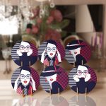 - Supla6li-Set44-Gorsel1 - Realhomes 6'lı Gözlüklü Women Girl Özel Tasarımlı Servis Altlığı & Supla Realhomes