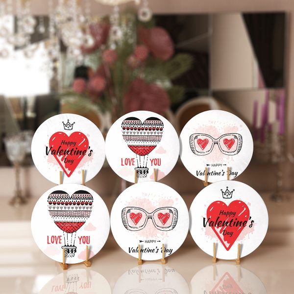 - Supla6li-Set441-Gorsel1 - Realhomes  6'lı I Love You Özel Tasarımlı Servis Altlığı & Supla Realhomes