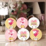 6'lı Sevgililer Günü Özel Tasarım Aşk Temalı Servis Altlığı & Supla Realhomes