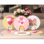 6'lı Sevgililer Günü Özel Tasarım Aşk Temalı Servis Altlığı & Supla Realhomes